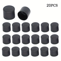19mm round tube sleeve Plastic Tube Plug Rubber End Caps For Round Tubing Furniture Adjustable Threaded Footin