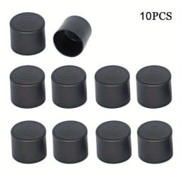 19mm round tube sleeve Plastic Tube Plug Rubber End Caps For Round Tubing Furniture Adjustable Threaded Footin
