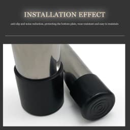 19mm round tube sleeve Plastic Tube Plug Rubber End Caps For Round Tubing Furniture Adjustable Threaded Footin