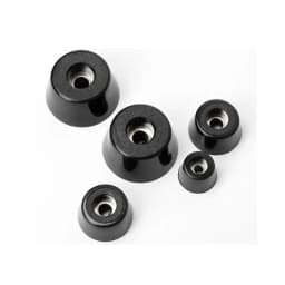 Black Foot Pad Rubber Tips Table Box Speaker Furniture Leg Shock Stand Absorber Non-slip With Gasket