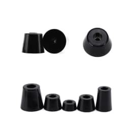 Black Foot Pad Rubber Tips Table Box Speaker Furniture Leg Shock Stand Absorber Non-slip With Gasket
