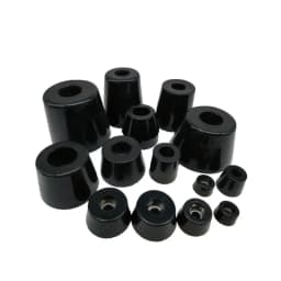 Black Foot Pad Rubber Tips Table Box Speaker Furniture Leg Shock Stand Absorber Non-slip With Gasket