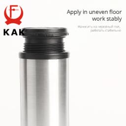 KAK Stainless Steel Furniture Leg Adjustable Table Feet Replacement Cabinet Sofa Metal Foot with Screws Furniture Hardware