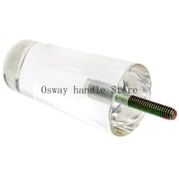4Pcs Clear Acrylic Sofa Legs DIY Round Replacement Furniture Legs for Cabinet Dressser Couch Ottoman Footstool TV Stand