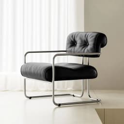 MOMO Antique Style Sofa Chair Living Room Designer Simple Single Chair Hotel Club Bauhaus Negotiation Stainless Steel Chair