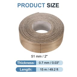 Birch Edge Banding 7.62m/15m Wood Veneer Tape Pre-glued Flexible Wood Tape Banding for Furniture Cabinet Shelves Tables Repair
