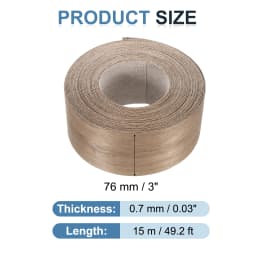 Birch Edge Banding 7.62m/15m Wood Veneer Tape Pre-glued Flexible Wood Tape Banding for Furniture Cabinet Shelves Tables Repair