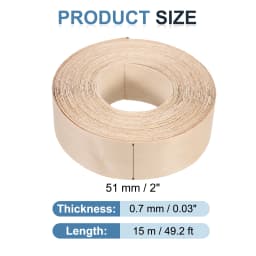 Birch Edge Banding 7.62m/15m Wood Veneer Tape Pre-glued Flexible Wood Tape Banding for Furniture Cabinet Shelves Tables Repair