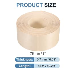 Birch Edge Banding 7.62m/15m Wood Veneer Tape Pre-glued Flexible Wood Tape Banding for Furniture Cabinet Shelves Tables Repair