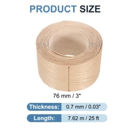 Birch Edge Banding 7.62m/15m Wood Veneer Tape Pre-glued Flexible Wood Tape Banding for Furniture Cabinet Shelves Tables Repair