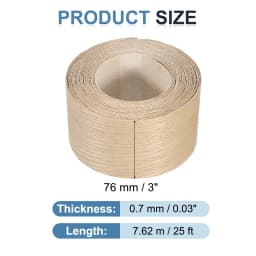 Birch Edge Banding 7.62m/15m Wood Veneer Tape Pre-glued Flexible Wood Tape Banding for Furniture Cabinet Shelves Tables Repair