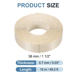 Birch Edge Banding 7.62m/15m Wood Veneer Tape Pre-glued Flexible Wood Tape Banding for Furniture Cabinet Shelves Tables Repair