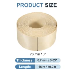 Birch Edge Banding 7.62m/15m Wood Veneer Tape Pre-glued Flexible Wood Tape Banding for Furniture Cabinet Shelves Tables Repair