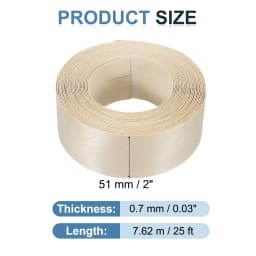Birch Edge Banding 7.62m/15m Wood Veneer Tape Pre-glued Flexible Wood Tape Banding for Furniture Cabinet Shelves Tables Repair