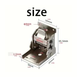 Heavy-duty foldable bracket, 90-degree self-locking hinges, for table legs and shelf brackets, 330 LBS each, 2 packs, black