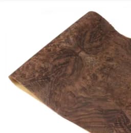 L:2.5meters Width:550mm T:0.25mm Natural Black Walnut Burl Wood Veneer Sheets Guitar Skateboard Furniture Decoration