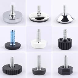M6 M8 M10 Adjustable Leveling Chair Leg Feet Furniture Mat Screw-in Base Sofa Bed Cabinet Table Floor Protector Anti-slip Pad