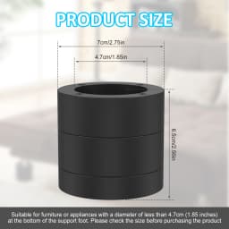 4/8Pcs Round Foot Pad Universal Furniture Riser Heavy Duty Sofa Cabinet Leg Lift Double Layer Protector Furniture Accessories