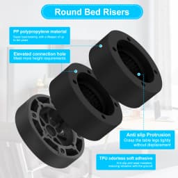 4/8Pcs Round Foot Pad Universal Furniture Riser Heavy Duty Sofa Cabinet Leg Lift Double Layer Protector Furniture Accessories