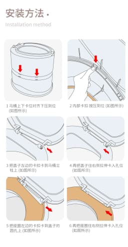 Portable Toilet  Elderly Mobile Toilet Household Large Thickened  Anti-odor Plastic Squatting Toilet Chair for Pregnant Women