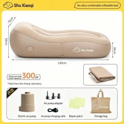 Outdoor Leisure Self Inflating Sofa Lounge Chair with Built-In Air Pump, Foldable Waterproof Design, Suitable for Family/Camping