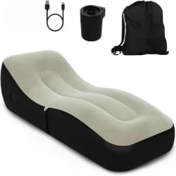 Outdoor Leisure Self Inflating Sofa Lounge Chair with Built-In Air Pump, Foldable Waterproof Design, Suitable for Family/Camping