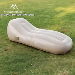 Outdoor Leisure Self Inflating Sofa Lounge Chair with Built-In Air Pump, Foldable Waterproof Design, Suitable for Family/Camping