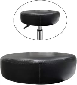 Barstool Seat Cushion Bar Replacement Seat Top Swivel Seat Top Round Diameter 11.81" Waterproof for Dining Room Barber Shop