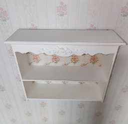 Vintage wall-mounted shelf, hallway, bedroom, kitchen ledge, storage rack, wall-mounted storage rack, coat and hat hanging woode