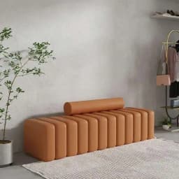 Nordic Living Room Sofa Footstool Light Luxury Upholstered Bench Bedroom Bed End Stool Creative Rectangular Shoe Changing Stool