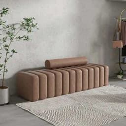 Nordic Living Room Sofa Footstool Light Luxury Upholstered Bench Bedroom Bed End Stool Creative Rectangular Shoe Changing Stool