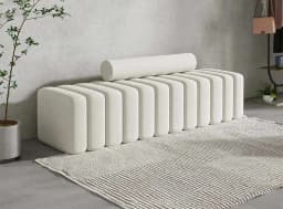 Nordic Living Room Sofa Footstool Light Luxury Upholstered Bench Bedroom Bed End Stool Creative Rectangular Shoe Changing Stool