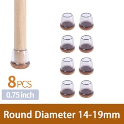 8PCS Upgraded Chair Leg Covers Silicone Anti-Slip Felt Furniture Feet Protectors from Scratches for Hardwood Floor Reduce Noise