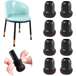 8PCS Upgraded Chair Leg Covers Silicone Anti-Slip Felt Furniture Feet Protectors from Scratches for Hardwood Floor Reduce Noise