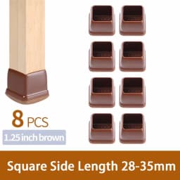8PCS Upgraded Chair Leg Covers Silicone Anti-Slip Felt Furniture Feet Protectors from Scratches for Hardwood Floor Reduce Noise