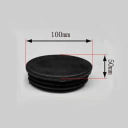 50/100pcs Oval Chair End Caps Tubing Plug Cap Furniture Oval Pads Silicone Chair Leg Cap for Desk Protector Leveling Feet System