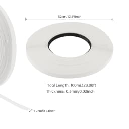 50m 100m White Melamine Edge Banding Pre-glued Veneer Edging Furniture Wood Surface Table Cabinet Edging Tape