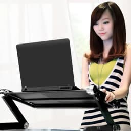 Foldable Lazy Bed Desk Standing Office Table Adjustable Board Aluminum Alloy Laptop Stand Portable Notebook Tray Ergonomic