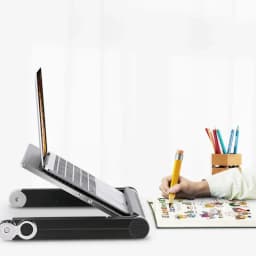 Foldable Lazy Bed Desk Standing Office Table Adjustable Board Aluminum Alloy Laptop Stand Portable Notebook Tray Ergonomic