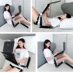 Foldable Lazy Bed Desk Standing Office Table Adjustable Board Aluminum Alloy Laptop Stand Portable Notebook Tray Ergonomic