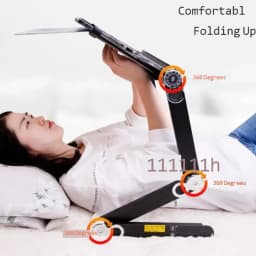 Foldable Lazy Bed Desk Standing Office Table Adjustable Board Aluminum Alloy Laptop Stand Portable Notebook Tray Ergonomic