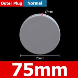 1-10pcs 20/25/32/40/50/60/75/89/110/140/160/165/200/250/315/400mm PVC Pipe Plug Cap Tube Cover White Drainage Pipe Protect Cover