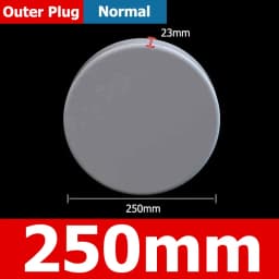1-10pcs 20/25/32/40/50/60/75/89/110/140/160/165/200/250/315/400mm PVC Pipe Plug Cap Tube Cover White Drainage Pipe Protect Cover