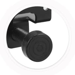 4pcs Adjustable Leg Levelers Screws Heavy Duty Furniture Feet Anti-Slip Floor Stabilizers for Cabinets Tables 10cm Black Plastic