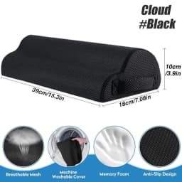 1pcs Memory Foam Office Foot Stool & Under Desk Footrest Leg Elevation Pillow for Gaming & Home Office