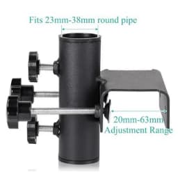 Patio Umbrella Clamp Adjustable Metal Umbrella Stand Portable Heavy Duty Parasol Base For Outdoor Patio Deck Beach Garden Yard