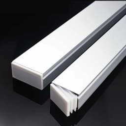 Square/Rectangle Plastic White Blanking End Cap Caps Tube Pipe Inserts Plug Bung Cover Steel Table Leg Feet Pad 13x13~120x120mm