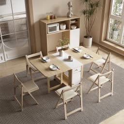Folding Dining Table Set 6 Chairs Luxury Vintage Square Dining Table Extensio Nordic Mesas Y Sillas De Comedor Kitchen Furniture