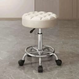 Barber Nail Salon Chair Swivel Wheels Rotating Salon Hair Stylist Barbershop Equipment Furniture Professional Rolling Silla