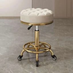 Barber Nail Salon Chair Swivel Wheels Rotating Salon Hair Stylist Barbershop Equipment Furniture Professional Rolling Silla